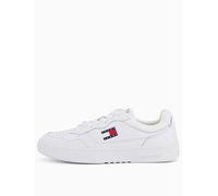 Tommy Hilfiger Men’s Essential Leather Cupsole Trainers, White (White), 7