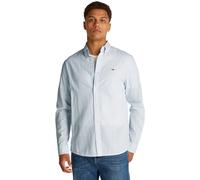 TOMMY JEANS TJM REG Linen Blend LS Shirt EXT L/S Shirt Men's, Blue (Sweet Blue), XL