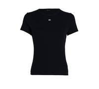 Tommy Jeans TJW SLIM ESSENTIAL RIB SS EXT S/S T-Shirt Women's, Black (Black), XXS