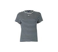 TOMMY JEANS TJW Slim Essential Rib SS EXT S/S T-Shirt Women's, Blue (Dark Night Navy/Stripe), XL
