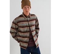 Tommy Jeans Utility Flannel Overshirt, Brown, Size M, Men Brown