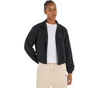 Tommy Jeans Women Jacket Windbreaker for Transition Weather, Black (Black), L