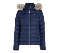 Tommy Jeans Women’s Basic Hooded Puffer Jacket, Blue (Dark Blue), XS