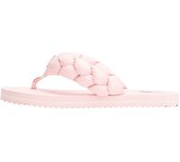 Tommy Jeans Women’s Braided Beach Flip Flops, Multicolor (Misty Pink), 3.5