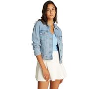 Tommy Jeans Women’s Classic Trucker Regular Fit Denim Jacket, Blue (Denim Light), XS