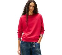 Tommy Jeans Women’s Crew Neck Jumper, Red (Ruby Rhubarb), XS