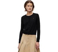 Tommy Jeans Women’s Essential Crew Neck Cardigan with Buttons, Black (Black), M
