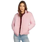 Tommy Jeans Women’s Essential Cropped Puffer Jacket with Collar, Pink (Ballet Pink), XXS