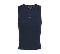 TOMMY JEANS Women’s Essential Rib Slim Fit Tank Top, Blue (Dark Night Navy), S