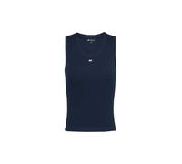 TOMMY JEANS Women’s Essential Rib Slim Fit Tank Top, Blue (Dark Night Navy), S