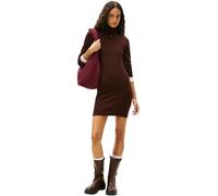 Tommy Jeans Women’s Essential Roll Neck Jumper Dress, Brown (Rich Brown), L