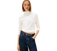 Tommy Jeans Women’s Essential Roll Neck Jumper, Off-White (Ancient White), M