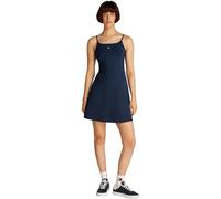 Tommy Jeans Women’s Essential Strap Flare Dress, Blue (Dark Night Navy), XS