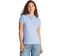 Tommy Jeans Women’s Essential Stretch Slim Fit Short Sleeve Polo Shirt, Blue (Sweet Blue), XS