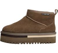 Tommy Jeans Women’s Flatform Ankle Boots, Brown (Homestead), 4