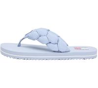 Tommy Jeans Women’s Flip Flops Braided Beach Sandal with Braid Detail, Blue (Soaring Skies), 3.5
