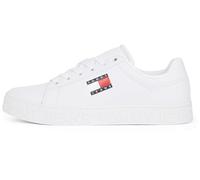 Tommy Jeans Women’s Low Top Logo Flatform Trainers, White (White), 4