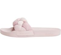 Tommy Jeans Women’s Pool Slides Braided with Braided Straps, Pink (Sugar Pink Gradient), 6.5