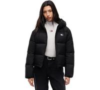 Tommy Jeans Women’s Puffer Jacket with Hood, Black (Black), S
