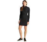 Tommy Jeans Women’s Quarter Zip Slim Fit Jumper Dress, Black (Black), S
