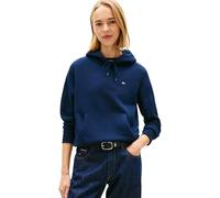Tommy Jeans Women’s Regular Fit Flag Hoodie, Blue (Dark Night Navy), XS