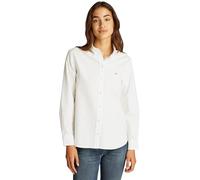 Tommy Jeans Women’s Regular Fit Oxford Shirt, White (Ecru), XL