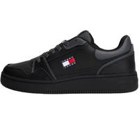 Tommy Jeans Women’s Retro Basket Low Top Cupsole Trainers, Black (Black), 4