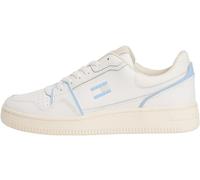 Tommy Jeans Women’s Retro Basket Low Top Cupsole Trainers, White (Ecru/Light Blue), 6.5