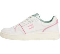 Tommy Jeans Women’s Retro Basket Low Top Cupsole Trainers, White (Ecru/Mystic Pink), 6.5