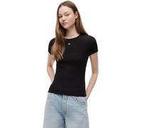 Tommy Jeans Women’s Short Sleeve Essential Rib Slim Fit T-Shirt