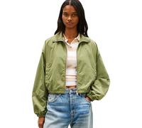 Tommy Jeans Women’s Transitional Jacket High Neck with Side Ties, Green (Bay Leaf), S