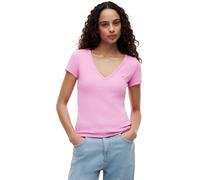 Tommy Jeans Women’s V-Neck Short Sleeve Slim Essential Rib T-Shirt