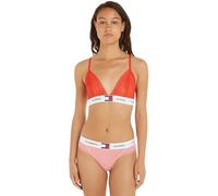 Tommy Jeans Women Triangle Cup Bra Unlined Stretch, Red (Hot Heat), XL