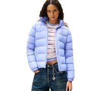 Tommy Jeans Women's Basic Hooded Down Puffer Jacket, Purple (Vintage Iris), 1XL