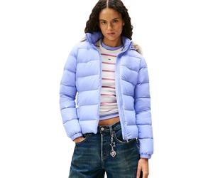Tommy Jeans Women's Basic Hooded Down Puffer Jacket, Purple (Vintage Iris), M