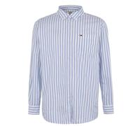 Tommy Jeans Womens Classic Stripe Shirt in Navy & White - Blue - Size X-Small