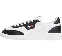 Tommy Jeans Women's Court Trainers The Greenwich Edge Low Top, Multicolor (Ecru/Black), 3.5