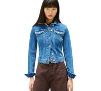 Tommy Jeans Women's Denim Jacket Vivianne with Chest Pockets, Blue (Denim Medium), 1XL