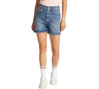 Tommy Jeans Women's High Waist Mom Denim Shorts, Blue (Denim Medium), 27W