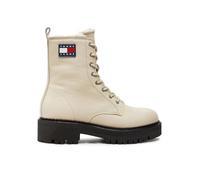 Tommy Jeans Women's Lace-Up Boots, beige, 8.5 UK