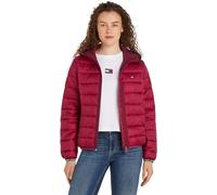 Tommy Jeans Women's Quilted Tape Hood Jacket, Red (Valley Grape), 5XL