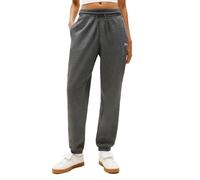 Tommy Jeans Women's Relaxed Script Logo Jogger Sweatpants, with Drawstring Ties, Dark Grey Heather, M