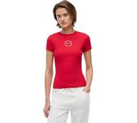 Tommy Jeans Dw0dw22807 Short Sleeve T-shirt Red M Woman