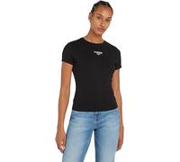 Tommy Jeans Women's Slim Logo Short Sleeve Round Neck T-Shirt, Black (Black), 4XL