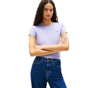 Tommy Jeans Women's Tjw 2Pack C-Neck Tee Dw0Dw21366 S/S T-Shirt, Multi (Ecru/Periwinkle Dust), XL