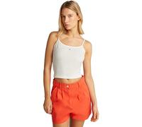 Tommy Jeans Womens Tjw 2pack Essential Strap Dw0dw18148 Other Knit Tops, Multi (Ecru/Black), XS UK
