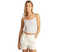 Tommy Jeans Womens Tjw 2pack Essential Strap Dw0dw18148 Other Knit Tops, Multi (Ecru/Sweet Blue), XS UK