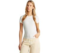 Tommy Jeans Womens Tjw 2pack Slim Essential Rib Dw0dw21430 S/S T-Shirt, Multi (Ecru/Dark Night Navy), XL UK