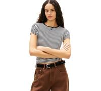 Tommy Jeans Women's Tjw 2pack Slim Essential Rib Ss Dw0dw21430 S/S T-Shirt (Pack of 1)