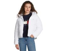 Tommy Jeans Women's Tjw Aspen Puffer Ext Dw0dw18841 Puffer Jacket, White (White), S